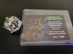 Ninja Turtles Turtle Power Liquid Core Spindown D20 Legendary Limited - TMNT MTG - Image 1