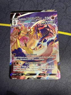 Miscut Pokemon Rapid Strike Urshifu Vmax Brilliant Stars #TG21 NM - Image 1