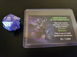 Sirius Ninja Turtles Shredder Spindown D20 Legendary Limited Edition - TMNT MTG - Image 1