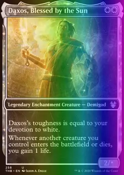 MTG Daxos, Blessed by the Sun (258/412) Theros Beyond Death LP FOIL - Image 1