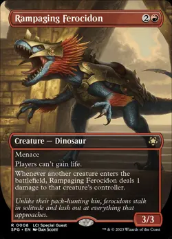 MTG Magic the Gathering Rampaging Ferocidon (8/34) Special Guests NM - Image 1