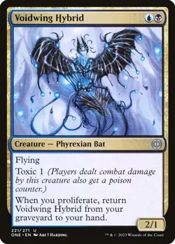 MTG Magic the Gathering Voidwing Hybrid (221/530) Phyrexia All Will Be One NM - Image 1