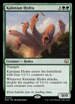 MTG Kalonian Hydra (305/542) March of the Machine Commander NM - Image 1