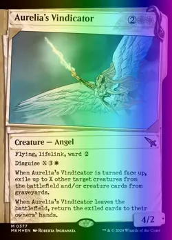 MTG Aurelia's Vindicator (377/462) Murders at Karlov Manor NM FOIL - Image 1