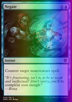 MTG Magic the Gathering Negate (58/552) Dominaria United LP FOIL - Image 1