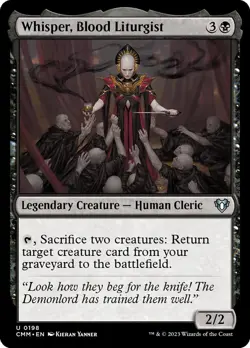 MTG Whisper, Blood Liturgist (198/1173) Commander Masters LP - Image 1