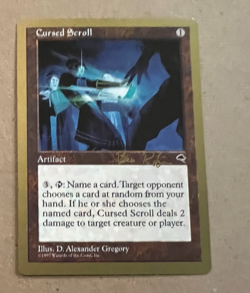 Cursed Scroll - Championship Deck - MTG - Magic the Gathering - 1998 - Image 2