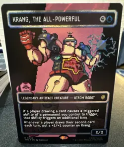 MtG TMNT Teenage Mutant Ninja Turtles Krang, the All-Powerful 8 bit SURGE Foil - Image 1