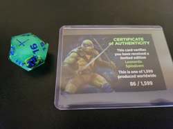 Sirius Ninja Turtles Leonardo Spindown D20 Legendary Limited Edition - TMNT MTG - Image 1