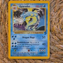 Gyarados 006/102 Base Set Holo Rare 100 HP Pokemon TCG Card - Image 1