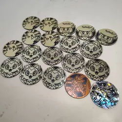 Pokemon TCG Token Coins Lot of 19 - Charizard, Pikachu, Kleavor, and More - Image 1