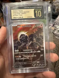 Paldean Taurus AR 084/073 SV1a Triplet Beat Pokemon Card Jp CGC Pristine 10 - Image 1