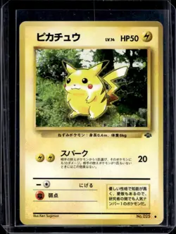 1997 Pokemon Jungle Pikachu Common #025 - Image 1