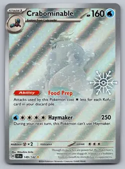 CRABOMINABLE 149/142 ILLUSTRATION RARE STELLAR CROWN POKEMON NM - Image 1