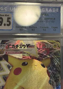 2020 JAPANESE POKEMON AMAZING VOLT TACKLE PIKACHU VMAX 031/100 CGC 9.5 - Image 3