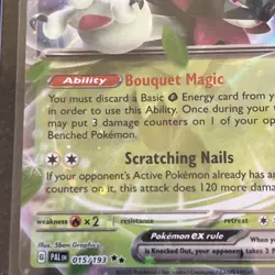 MEOWSCARADA EX 015/193 PALDEA EVOLVED POKEMON Holo DOUBLE RARE - Image 2