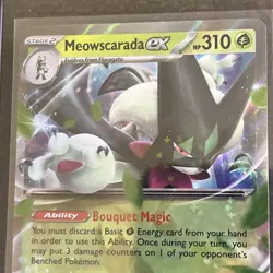 MEOWSCARADA EX 015/193 PALDEA EVOLVED POKEMON Holo DOUBLE RARE - Image 3