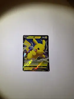 2021 POKEMON TCG SWORD & SHIELD BLACK STAR PROMO V SWSH061 PIKACHU HOLO RARE - Image 1