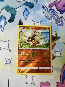 Arcanine - 22/149 - Rare Reverse Holo Sun & Moon - Pokemon Card - NM/LP - Image 1