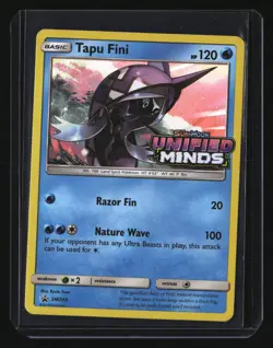 Pokemon TAPU FINI SM203 (Stamped Prerelease Promo) Unified Minds - NM/Near Mint - Image 1