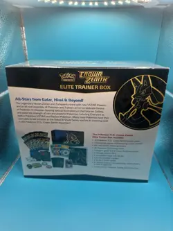 Pokemon Crown Zenith elite trainer box sealed new w/case small corner tear - Image 2