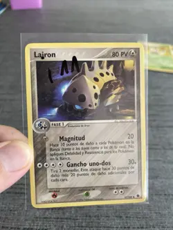 Carte Pokemon Lairon 37/109 Bloc Ex Rubis Saphir ESPAGNOLE OCCASION - Image 3
