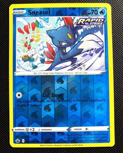 Pokemon TCG Sneasel 030/198 Reverse Holo Chilling Reign NM - Image 1