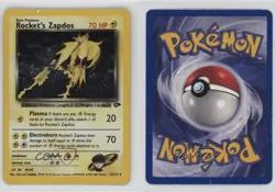 Rocket's Zapdos Holo Pokemon Gym Challenge #15 2000 - Image 3