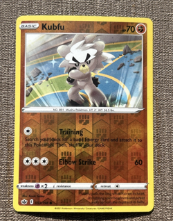 Kubfu 093/198 Reverse Holo Common Chilling Reign Pokemon TCG - Image 1