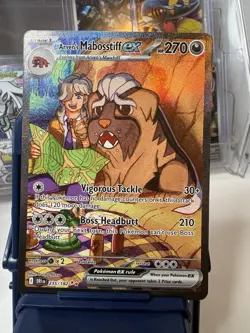 Pokemon Arven's Mabosstiff EX 235/182 Sv10: Destined Rivals 270 HP Illustration… - Image 1