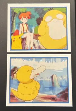 Psyduck Pikachu Misty Sticker #163 Pokemon Merlin Collection 2000 + 162 psyduck - Image 1