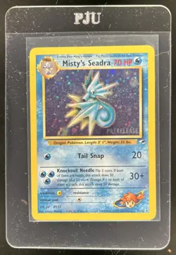 2000 Pokemon Gym Heroes Misty's Seadra Holo Rare #9/132 - Image 1