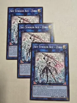 3x Sky Striker Ace = Zero 1st Edition Common L26D-ENS34 Yu-Gi-Oh! - Image 1
