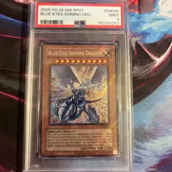 2025 YU-GI-OH! RP02-RETRO PACK 2 #EN096 BLUE-EYES SHINING DRAGON PSA 9 - Image 1