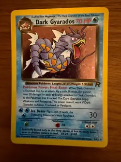 Pokemon TCG Dark Gyarados 8/82 Team Rocket Holo Rare Unlimited WOTC Vintage - Image 1