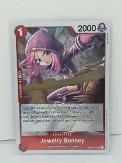 JEWELRY BONNEY EB04-002 RARE One Piece TCG Adventure on Kami’s Island NM FOIL - Image 1