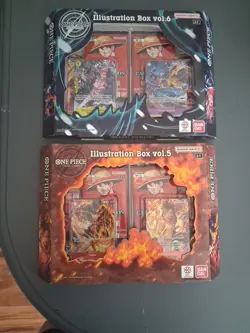 One Piece TCG Illustration Box Vol 5 and Vol 6 BUNDLE FACTORY SEALED - Image 1