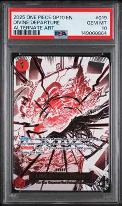 PSA 10 Divine departure Kamusari OP10-019 R Parallel Royal Blood One Piece - Image 1