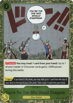 YOU'RE THE ONE WHO SHOULD DISAPPEAR OP06-115 ONE PIECE FOIL LP - Image 1