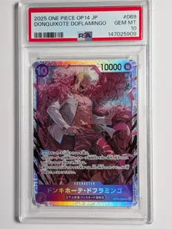 PSA 10 Doflamingo SR OP14-069 Japanese ONE PIECE - Image 1