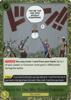 YOU'RE THE ONE WHO SHOULD DISAPPEAR OP06-115 PREMIUM VOL. 2 ONE PIECE FOIL LP - Image 1