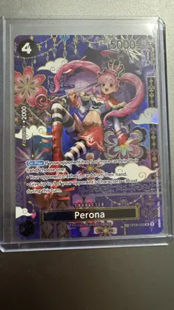 One Piece TCG - Perona OP06-093 OP14 SP English Alt Art The Azure Sea's Seven - Image 2