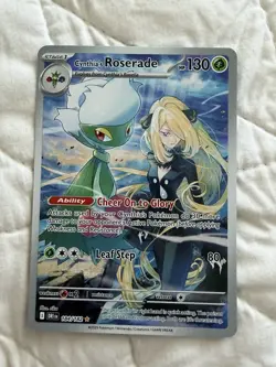 Pokemon TCG Cynthia's Roserade 184/182 SV10 Destined Rivals IR NM/M Condition - Image 1
