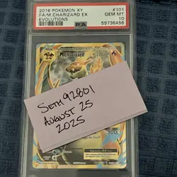 Pokemon XY Evolutions 2016 Full Art M Mega Charizard EX 101/108 PSA 10 Gem Mint - Image 4