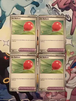 4 x Air Balloon 079/086 (Non-holo) - Pokemon TCG Blak Bolt - NM - Image 1