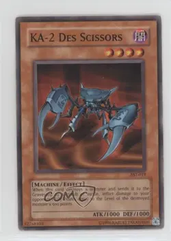 KA-2 Des Scissors Unlimited YuGiOh Ancient Sanctuary #AST-019 2004 READ - Image 1