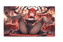 YuGiOh Duel Playmat BLAZING FENIX CCG TCG Trading Card Game Mat &Bag ygo - Image 1