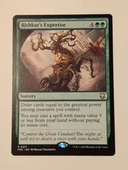 Rishkar's Expertise 0411 Non Foil Rare Modern Horizons 3 MTG Near Mint - Image 1
