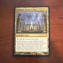Wizards Nykthos, Shrine to Nyx Rare Legendary Land Theros Regular English MTG - Image 1