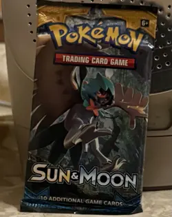 Pokemon TCG 2017 Sun and Moon Base Set Sealed Booster Pack 820650801945 - Image 1